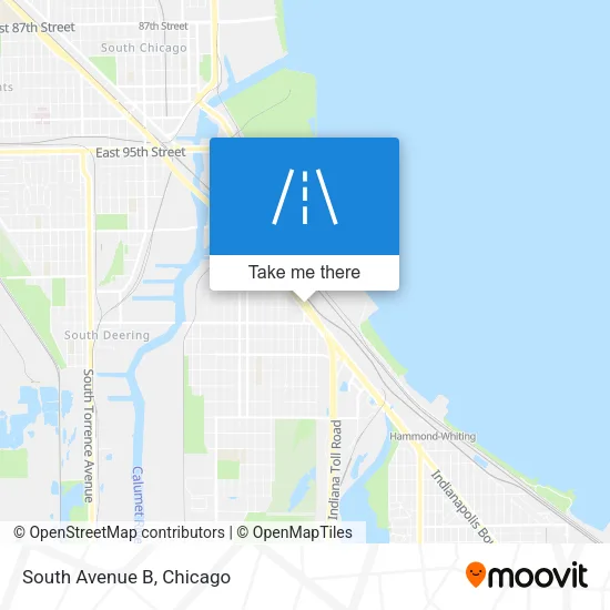South Avenue B map