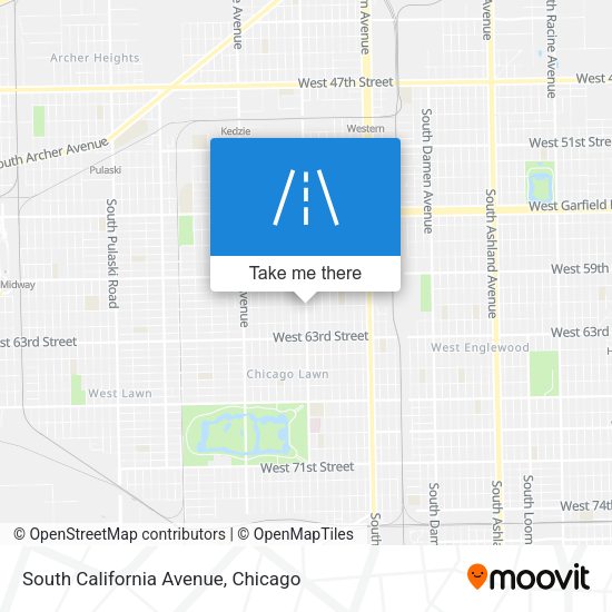 Mapa de South California Avenue