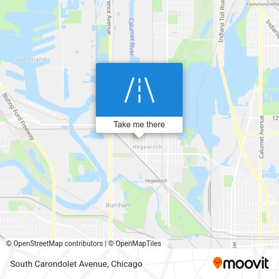 South Carondolet Avenue map