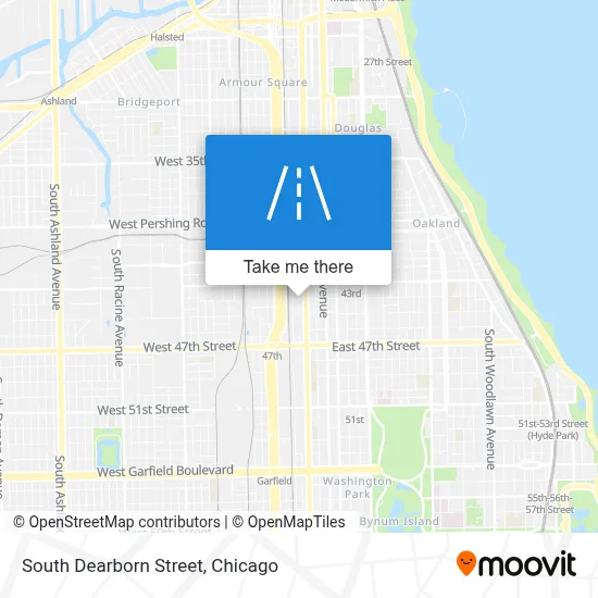 South Dearborn Street map
