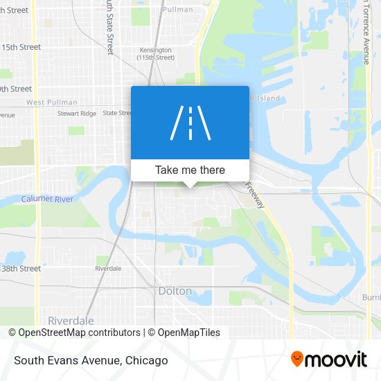 Mapa de South Evans Avenue