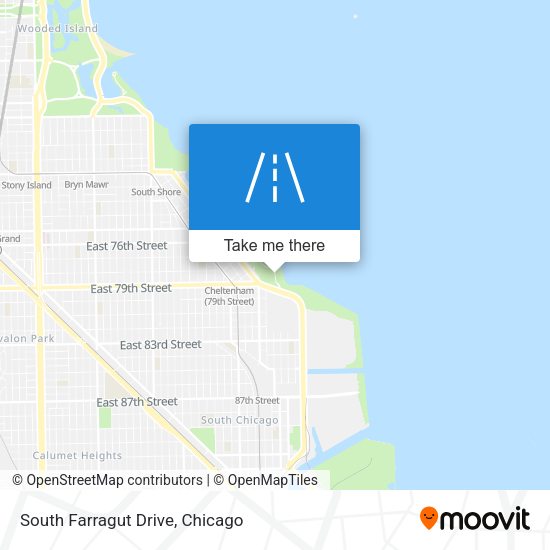 South Farragut Drive map