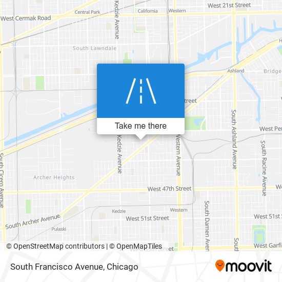 South Francisco Avenue map