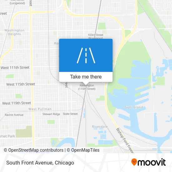 South Front Avenue map