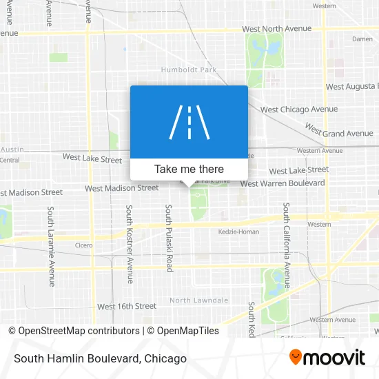 South Hamlin Boulevard map