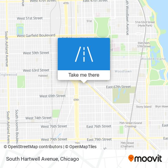 Mapa de South Hartwell Avenue