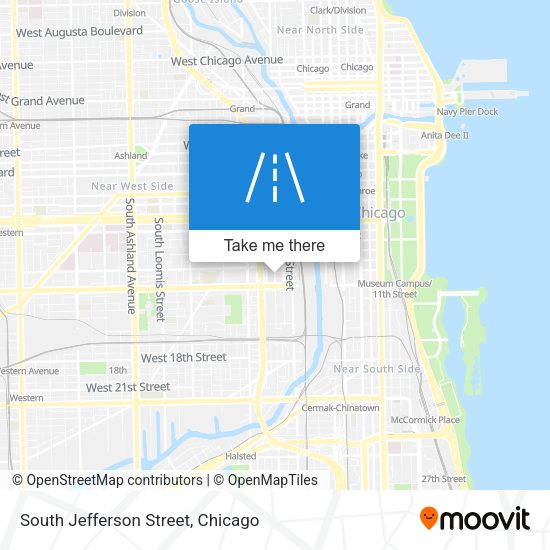 South Jefferson Street map