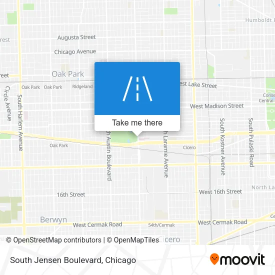 South Jensen Boulevard map