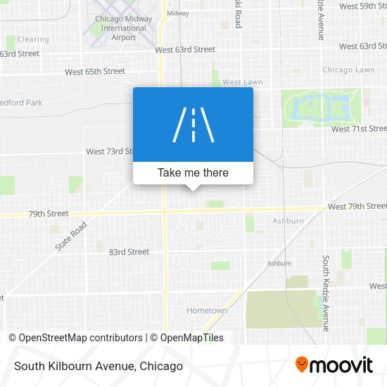 Mapa de South Kilbourn Avenue