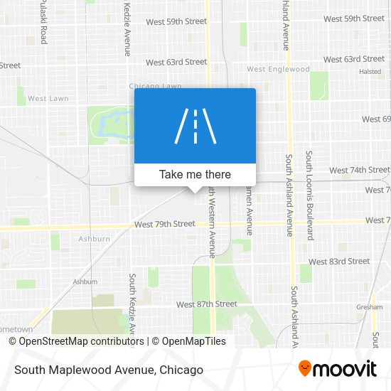 South Maplewood Avenue map