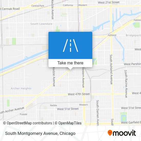 South Montgomery Avenue map