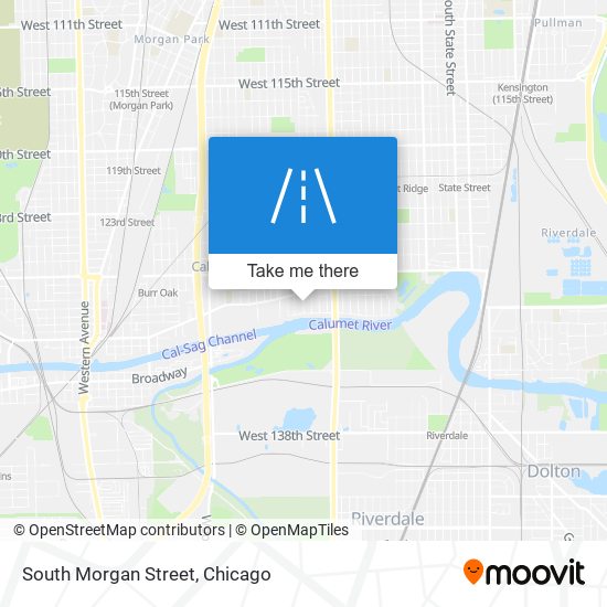 South Morgan Street map