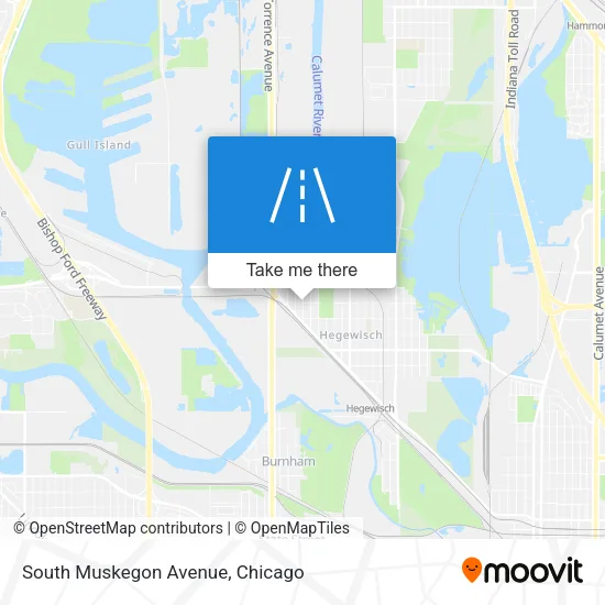 Mapa de South Muskegon Avenue