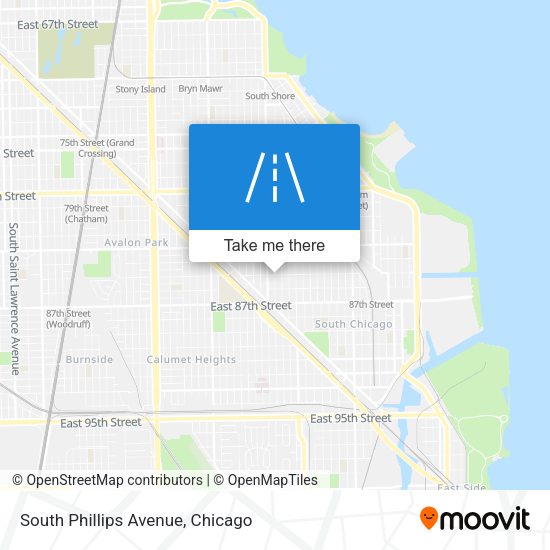 Mapa de South Phillips Avenue