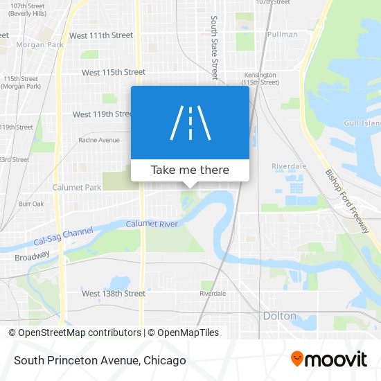 South Princeton Avenue map