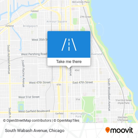 Mapa de South Wabash Avenue