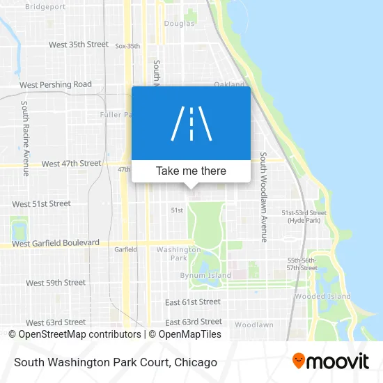 South Washington Park Court map