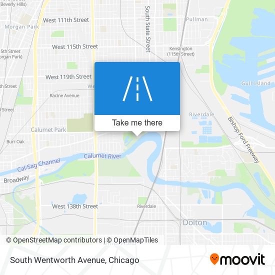 South Wentworth Avenue map