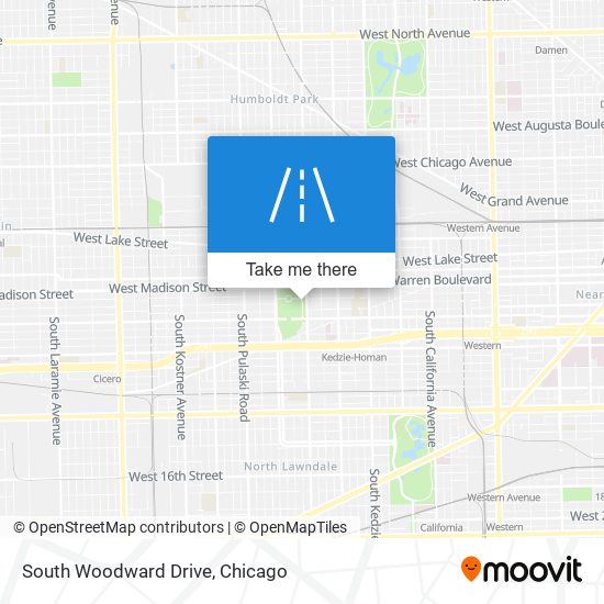 Mapa de South Woodward Drive