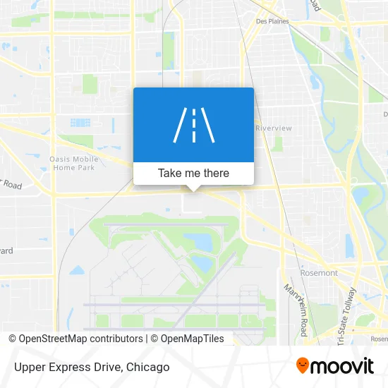 Upper Express Drive map