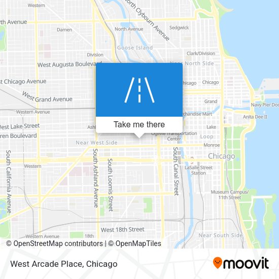 Mapa de West Arcade Place