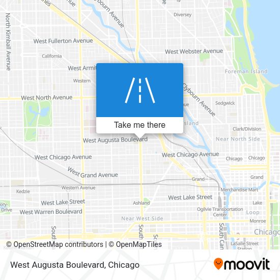 West Augusta Boulevard map