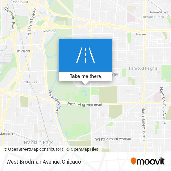 West Brodman Avenue map