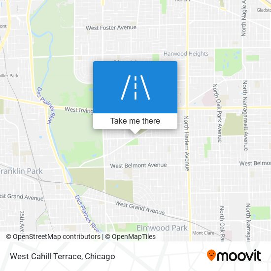 West Cahill Terrace map