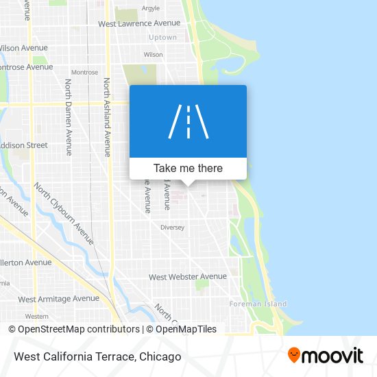 West California Terrace map