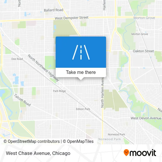 West Chase Avenue map