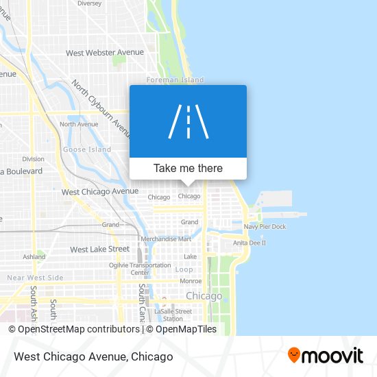 West Chicago Avenue map