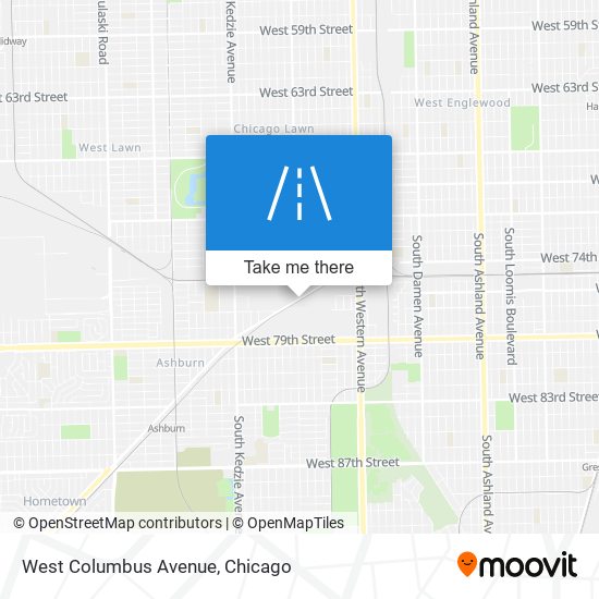 Mapa de West Columbus Avenue