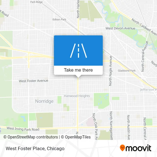 West Foster Place map