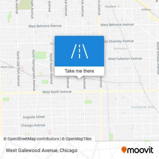 West Galewood Avenue map