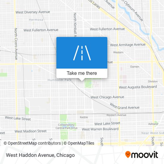 West Haddon Avenue map