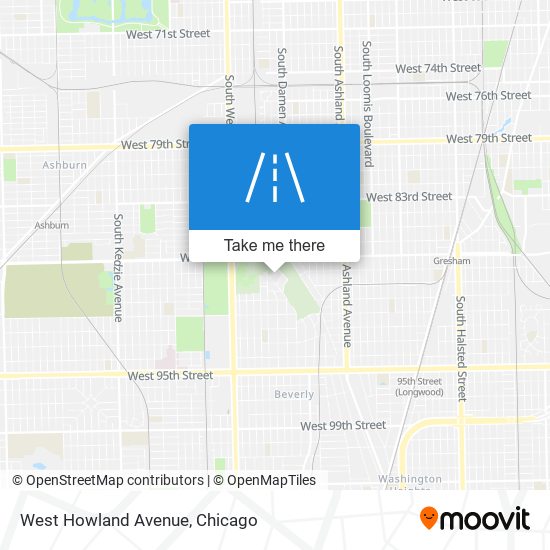 West Howland Avenue map