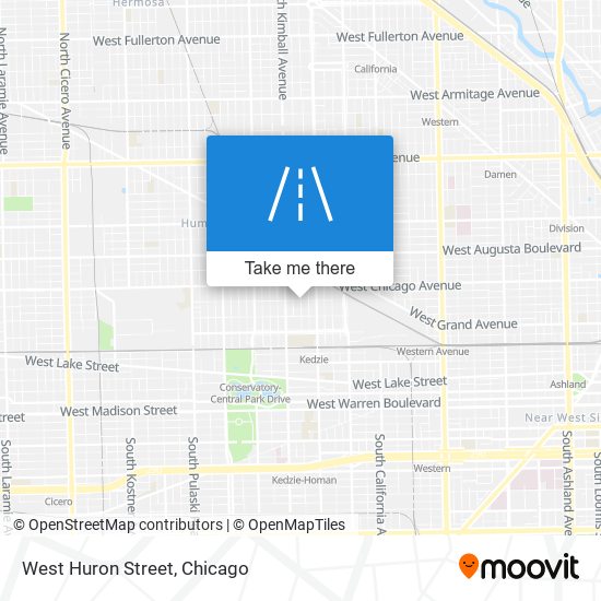 West Huron Street map