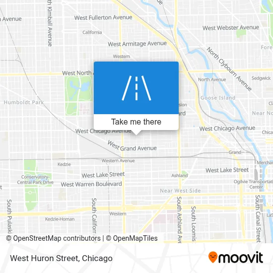 West Huron Street map