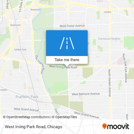 West Irving Park Road map