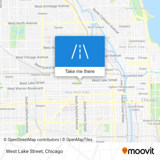 West Lake Street map