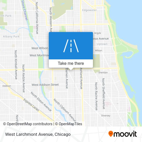 West Larchmont Avenue map