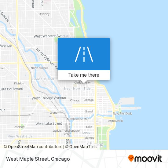 West Maple Street map