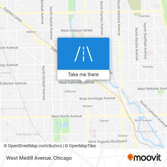 West Medill Avenue map