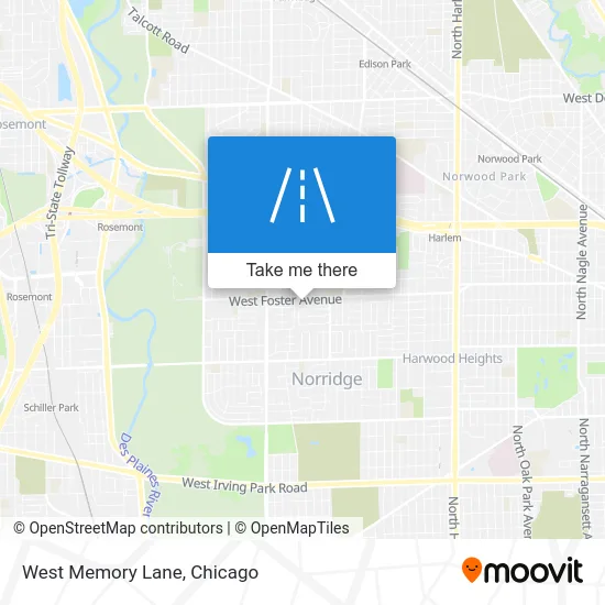 West Memory Lane map