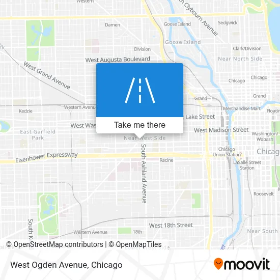 West Ogden Avenue map
