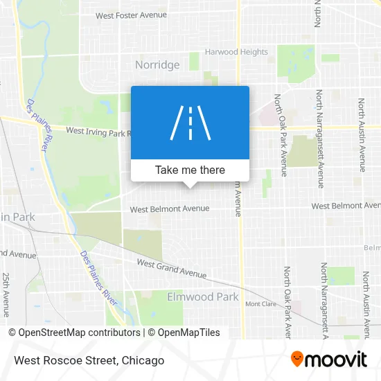 West Roscoe Street map