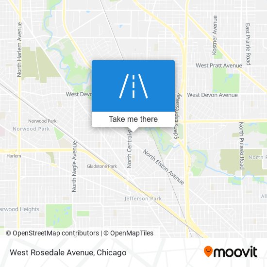 West Rosedale Avenue map