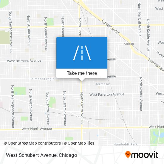 West Schubert Avenue map