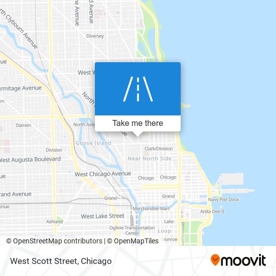 West Scott Street map