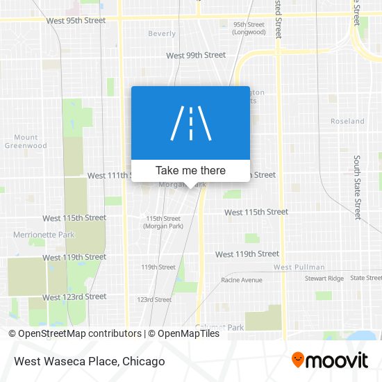 West Waseca Place map